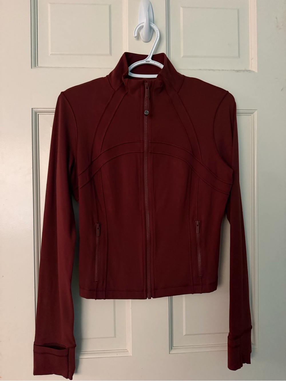 lululemon athletica Women's Deep Burgundy Full-Zip Bomber Jacket